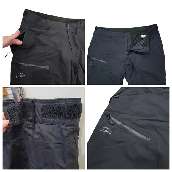 L.L.Bean Wildcat Waterproof Insulated Black Snow Ski Pants Women's Size 3X Plus - Picture 12 of 17